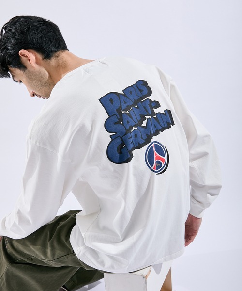 PARIS SAINT-GERMAIN(パリサンジェルマン)の「【Paris Saint-Germain】カートゥーンロゴ プリント ロングスリーブTシャツ(Tシャツ/カットソー・メンズ・ブラック/ホワイト・MEDIUM/X-LARGE)」の5枚目の写真