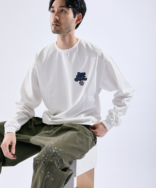PARIS SAINT-GERMAIN(パリサンジェルマン)の「【Paris Saint-Germain】カートゥーンロゴ プリント ロングスリーブTシャツ(Tシャツ/カットソー・メンズ・ブラック/ホワイト・MEDIUM/X-LARGE)」の7枚目の写真