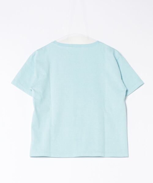 archives(アルシーヴ)の「ピグメントプリントTシャツ(Tシャツ/カットソー・レディース・ブルー/オフホワイト/オレンジ/ブラック・MEDIUM)」の10枚目の写真