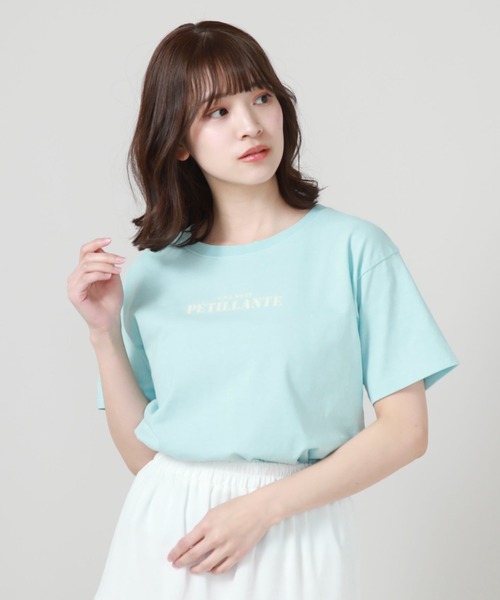 archives(アルシーヴ)の「ピグメントプリントTシャツ(Tシャツ/カットソー・レディース・ブルー/オフホワイト/オレンジ/ブラック・MEDIUM)」の3枚目の写真