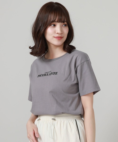 archives(アルシーヴ)の「ピグメントプリントTシャツ(Tシャツ/カットソー・レディース・ブルー/オフホワイト/オレンジ/ブラック・MEDIUM)」の2枚目の写真