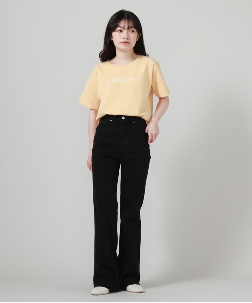 archives(アルシーヴ)の「ピグメントプリントTシャツ(Tシャツ/カットソー・レディース・ブルー/オフホワイト/オレンジ/ブラック・MEDIUM)」の18枚目の写真