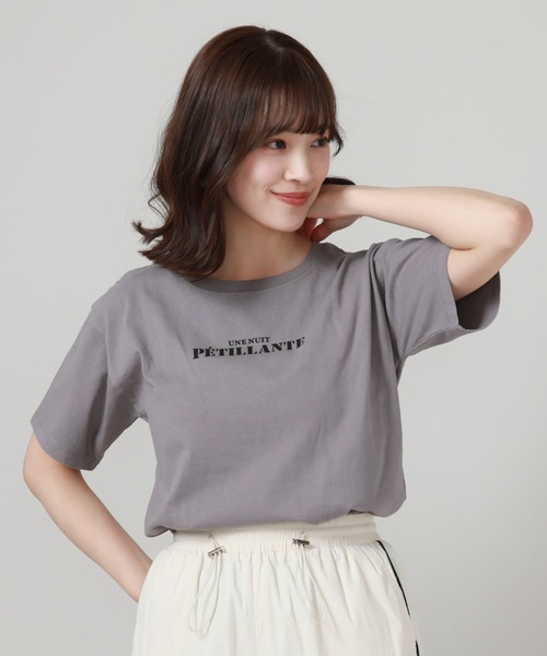 archives(アルシーヴ)の「ピグメントプリントTシャツ(Tシャツ/カットソー・レディース・ブルー/オフホワイト/オレンジ/ブラック・MEDIUM)」の21枚目の写真