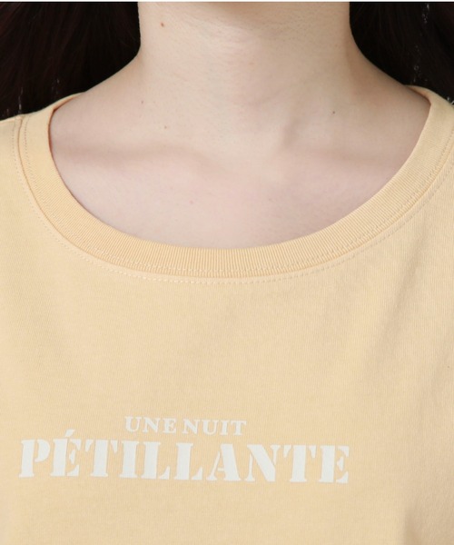 archives(アルシーヴ)の「ピグメントプリントTシャツ(Tシャツ/カットソー・レディース・ブルー/オフホワイト/オレンジ/ブラック・MEDIUM)」の7枚目の写真