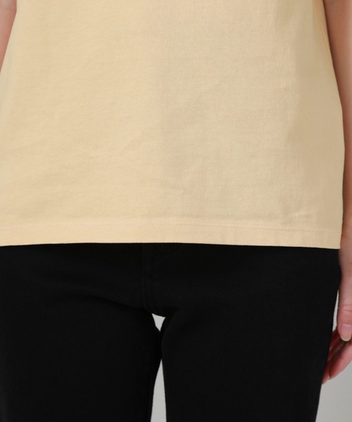 archives(アルシーヴ)の「ピグメントプリントTシャツ(Tシャツ/カットソー・レディース・ブルー/オフホワイト/オレンジ/ブラック・MEDIUM)」の8枚目の写真