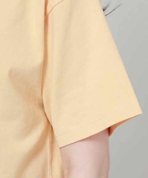 archives(アルシーヴ)の「ピグメントプリントTシャツ(Tシャツ/カットソー・レディース・ブルー/オフホワイト/オレンジ/ブラック・MEDIUM)」の9枚目の写真