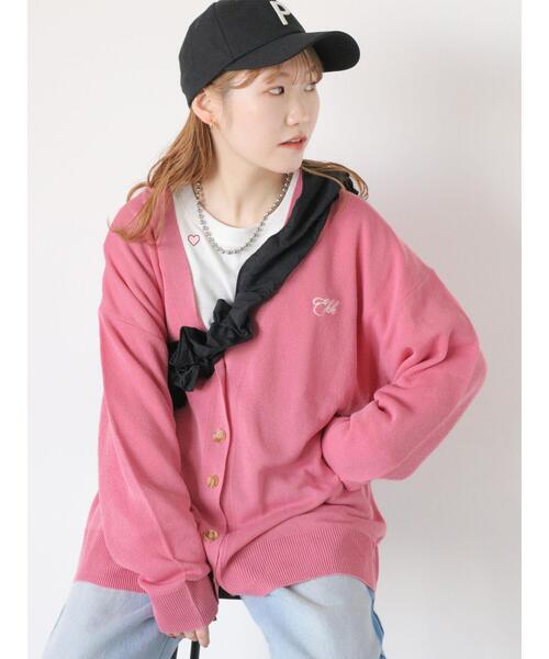 ehka sopo（エヘカソポ）の「Vネック刺繍カラフルカーディガン