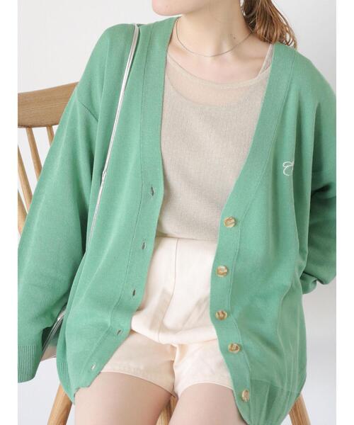 ehka sopo（エヘカソポ）の「Vネック刺繍カラフルカーディガン