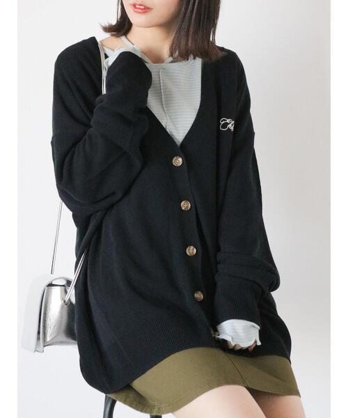 ehka sopo（エヘカソポ）の「Vネック刺繍カラフルカーディガン