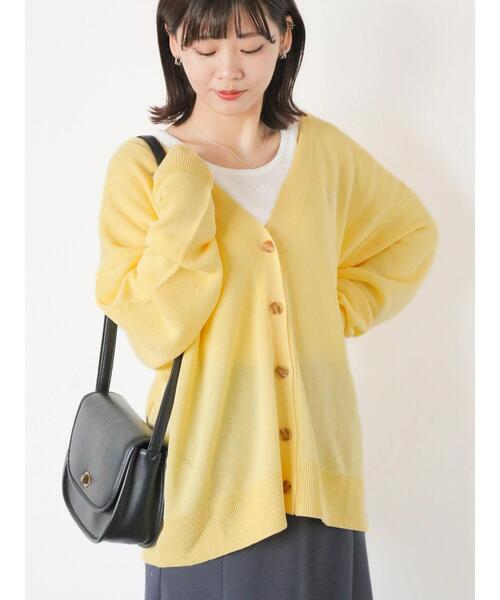 ehka sopo（エヘカソポ）の「Vネック刺繍カラフルカーディガン（カーディガン/ボレロ・レディース・ブルー/ブラック/イエロー/ピンク/グリーン/レッド・F）」の7枚目の写真