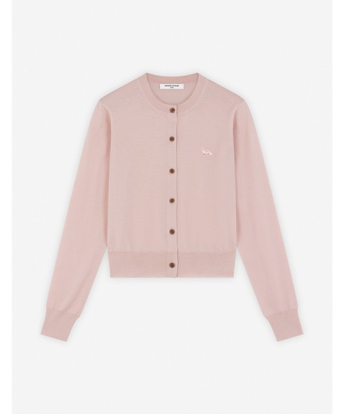 Maison Kitsune（メゾンキツネ）の「BABY FOX PATCH REGULAR CARDIGAN（カーディガン/ボレロ・レディース・グレー/ライム/ネイビー系/ピンク/ベビーピンク/ブラック/アイボリー・S/XS/M/L/XL）」の7枚目の写真