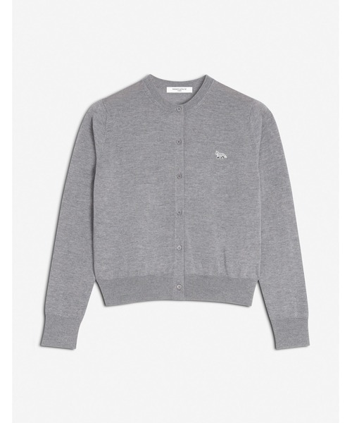 Maison Kitsune（メゾンキツネ）の「BABY FOX PATCH REGULAR CARDIGAN（カーディガン/ボレロ・レディース・グレー/ライム/ネイビー系/ピンク/ベビーピンク/ブラック/アイボリー・S/XS/M/L/XL）」の14枚目の写真