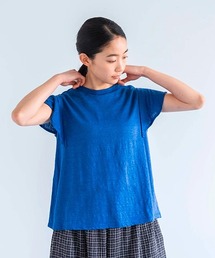 D（ディー）の「リネン100Ｔシャツ＜フリル＞（Tシャツ/カットソー）」