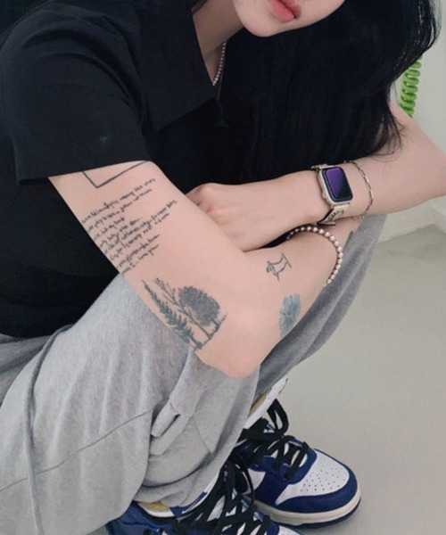 HALEY PESCA（ヘーリーペスカ）の「HALEY PESCA/クロップド半袖シャツ（シャツ/ブラウス・レディース・ブラック/ホワイト/ブルー・SMALL/MEDIUM/LARGE）」の8枚目の写真