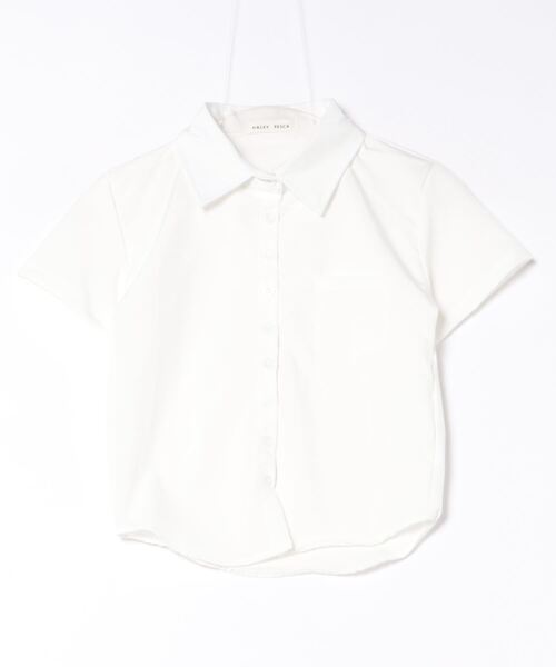 HALEY PESCA（ヘーリーペスカ）の「HALEY PESCA/クロップド半袖シャツ（シャツ/ブラウス・レディース・ブラック/ホワイト/ブルー・SMALL/MEDIUM/LARGE）」の10枚目の写真