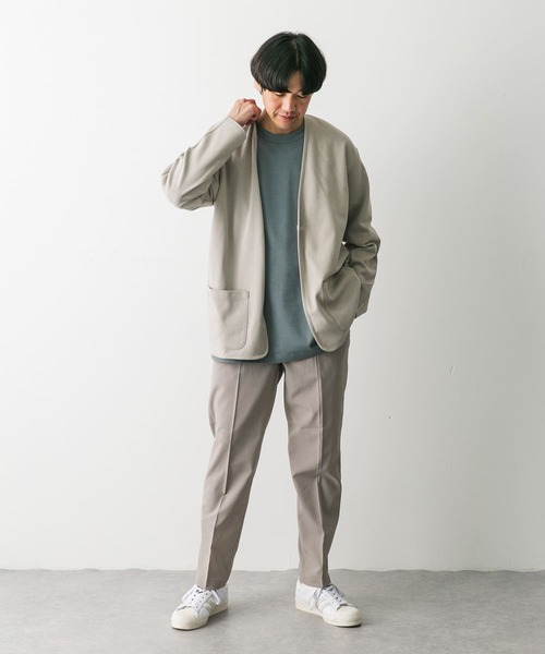 URBAN RESEARCH DOORS（アーバンリサーチドアーズ）の「『UR TECH ひやサラクール』エアドライカーディガン（カーディガン/ボレロ・メンズ・ライトブルー/チャコールグレー/ライトグレー・MEDIUM/LARGE）」の11枚目の写真