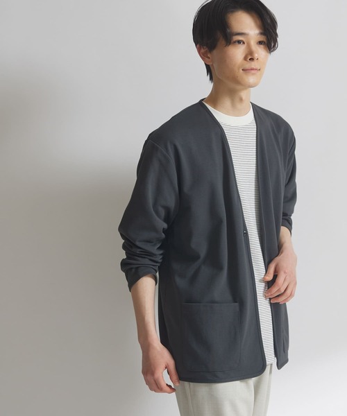 URBAN RESEARCH DOORS（アーバンリサーチドアーズ）の「『UR TECH ひやサラクール』エアドライカーディガン（カーディガン/ボレロ・メンズ・ライトブルー/チャコールグレー/ライトグレー・MEDIUM/LARGE）」の13枚目の写真