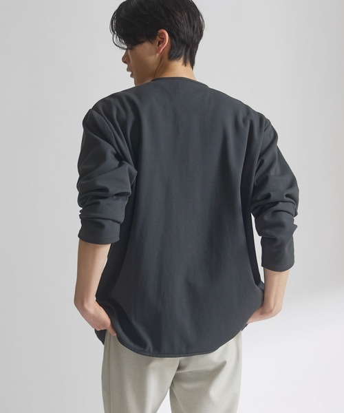 URBAN RESEARCH DOORS（アーバンリサーチドアーズ）の「『UR TECH ひやサラクール』エアドライカーディガン（カーディガン/ボレロ・メンズ・ライトブルー/チャコールグレー/ライトグレー・MEDIUM/LARGE）」の14枚目の写真