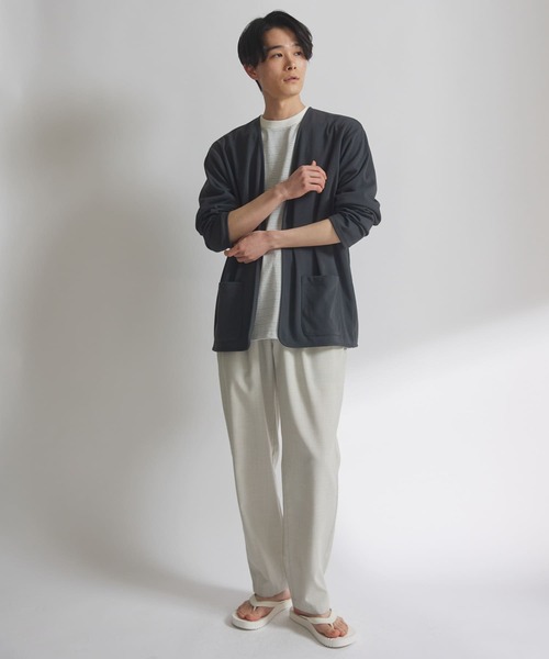 URBAN RESEARCH DOORS（アーバンリサーチドアーズ）の「『UR TECH ひやサラクール』エアドライカーディガン（カーディガン/ボレロ・メンズ・ライトブルー/チャコールグレー/ライトグレー・MEDIUM/LARGE）」の16枚目の写真