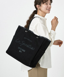 LeSportsac | CANVAS EASY TOTE ジェットブラックキャンバススクリプト(トートバッグ)