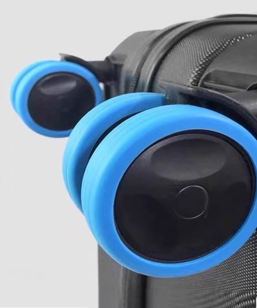 florist(フローリスト)の「【8点+おまけ4点セット】キズ防止・騒音軽減◎スーツケースキャスターシリコン保護カバー(スーツケース/キャリーバッグ・レディース・オレンジ/ブルー/ピンク/グレー/ブラック/パープル・ONESIZE)」の15枚目の写真