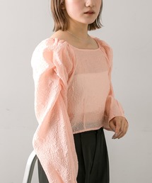 mline | 【3色展開】[mline]オーガンブラウス(Tシャツ/カットソー)
