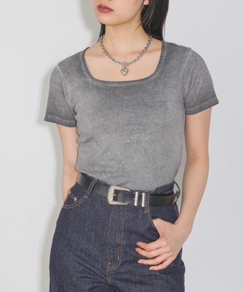 ♡ページ セール】スクエアスムースミニT（Tシャツ/カットソー