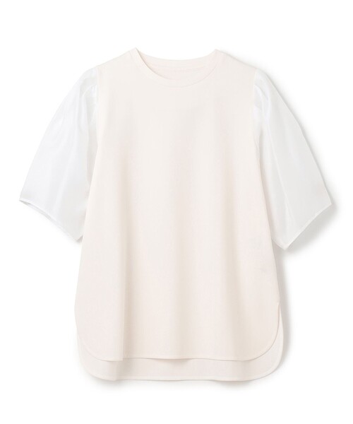 UNFILO（アンフィーロ）の「BEAUTY FORM シアースリーブＴシャツ（Tシャツ/カットソー・レディース・グレー系/ネイビー系2/ホワイト系/ベージュ系2/ブラック系・SMALL/MEDIUM/LARGE）」の14枚目の写真