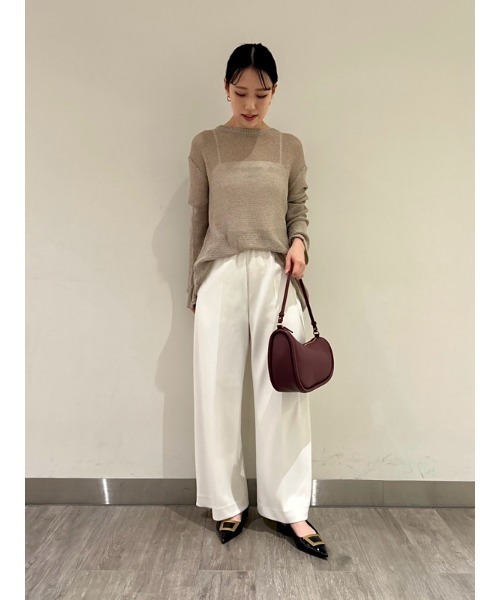 Mila Owen（ミラオーウェン）の「ウエストゴム美脚イージーパンツ