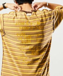 Jonas Claesson | JONAS CLAESSON/ジョナスクレアッソン Insideout Sun Fun border Tee/インサイドアウト サン ファン Tシャツ/リバーシブル/リラックスフィット(Tシャツ/カットソー)