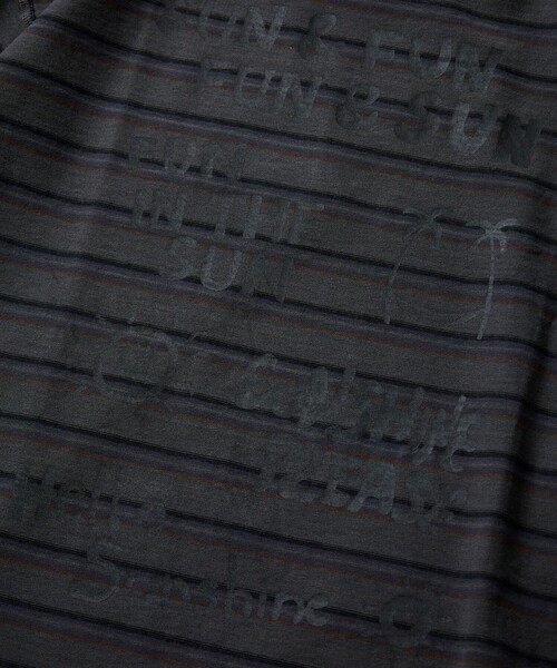 Jonas Claesson（ジョナスクレアッソン）の「JONAS CLAESSON/ジョナスクレアッソン Insideout Sun Fun border Tee/インサイドアウト サン ファン Tシャツ/リバーシブル/リラックスフィット（Tシャツ/カットソー・メンズ・マスタード/パープル/ブラック・MEDIUM/LARGE）」の16枚目の写真