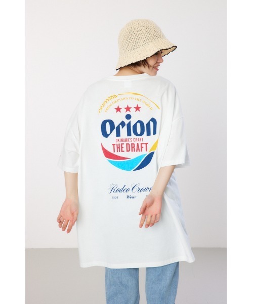 RODEO CROWNS WIDE BOWL(ロデオクラウンズワイドボウル)の「Orion Beer×RCS BIG Tワンピース(ワンピース・レディース・オフホワイト/ピンク/ブラック・FREE)」の8枚目の写真