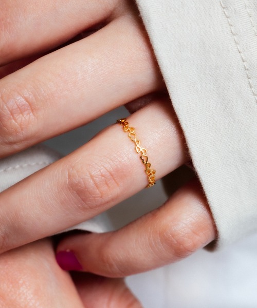 whim(ウィム)の「【NEW】Tiny heart ring(リング・レディース・ゴールド/シルバー・#9/#13)」の2枚目の写真