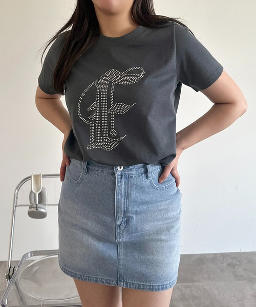 apres jour mignon(アプレジュールミニョン)の「【apres jour mignon SOIE】バックプリントデニムミニスカート【ZOZOTOWN限定アイテム】(デニムスカート・レディース・ライトブルー/グレー・X-LARGE/フリー)」の19枚目の写真