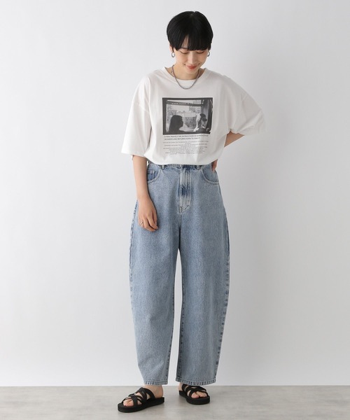 LEPSIM(レプシィム)の「チュニックPHOTO-T 121991(Tシャツ/カットソー・レディース・オフホワイト/ホワイト/チャコールグレー/グレー・FREE)」の17枚目の写真