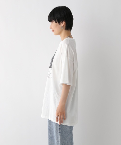 LEPSIM(レプシィム)の「チュニックPHOTO-T 121991(Tシャツ/カットソー・レディース・オフホワイト/ホワイト/チャコールグレー/グレー・FREE)」の20枚目の写真