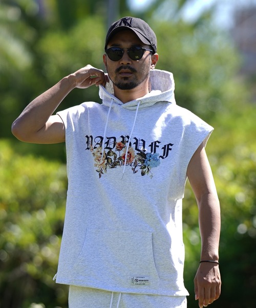 adamsJUGGLER(アダムスジャグラー)の「W/R マッドノースリーブパーカー(タンクトップ・メンズ・ブラック/グレー・XL/L/M)」の10枚目の写真
