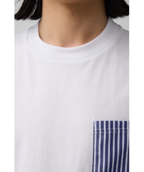 AZUL by moussy(アズールバイマウジー)の「シャツスウィッチングトップス(Tシャツ/カットソー・メンズ・グレー系その他/ホワイト系その他/ブラック系その他・LARGE/MEDIUM)」の10枚目の写真