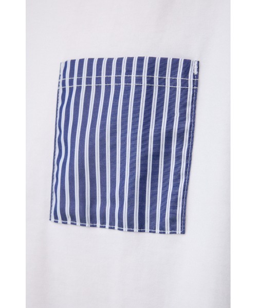 AZUL by moussy(アズールバイマウジー)の「シャツスウィッチングトップス(Tシャツ/カットソー・メンズ・グレー系その他/ホワイト系その他/ブラック系その他・LARGE/MEDIUM)」の13枚目の写真