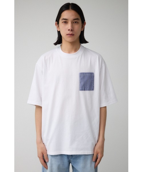 AZUL by moussy(アズールバイマウジー)の「シャツスウィッチングトップス(Tシャツ/カットソー・メンズ・グレー系その他/ホワイト系その他/ブラック系その他・LARGE/MEDIUM)」の7枚目の写真