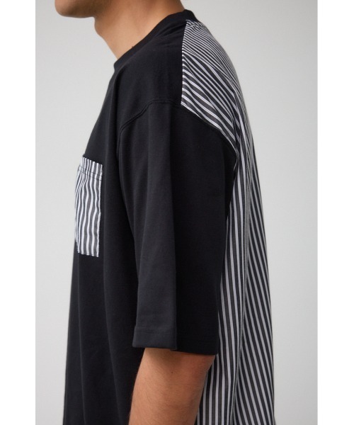 AZUL by moussy(アズールバイマウジー)の「シャツスウィッチングトップス(Tシャツ/カットソー・メンズ・グレー系その他/ホワイト系その他/ブラック系その他・LARGE/MEDIUM)」の16枚目の写真