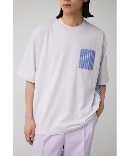 AZUL by moussy(アズールバイマウジー)の「シャツスウィッチングトップス(Tシャツ/カットソー・メンズ・グレー系その他/ホワイト系その他/ブラック系その他・LARGE/MEDIUM)」の19枚目の写真