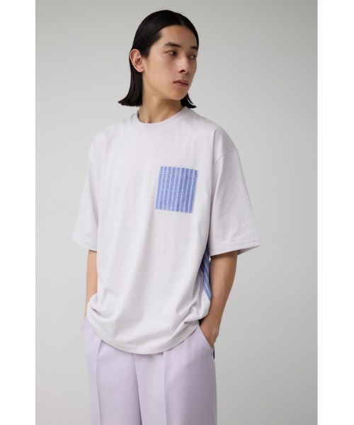 AZUL by moussy(アズールバイマウジー)の「シャツスウィッチングトップス(Tシャツ/カットソー・メンズ・グレー系その他/ホワイト系その他/ブラック系その他・LARGE/MEDIUM)」の20枚目の写真