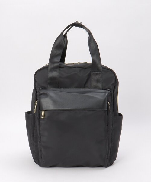 LBC（エルビーシー）の「10ポケットスクエアリュック（バックパック/リュック・レディース・ベージュ/ネイビー/ブラック・FREE）」の6枚目の写真