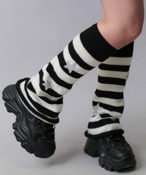ワイド レッグウォーマー ストリート 2色 4092310 Rock Stripe Wide Leg Warmers – Belchic