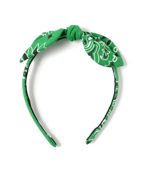 こども ビームス（コドモビームス）の「lusikka / バンダナ カチューシャ（カチューシャ・キッズ・ブラック/ライトブルー/イエロー/グリーン・ONE SIZE）」の3枚目の写真