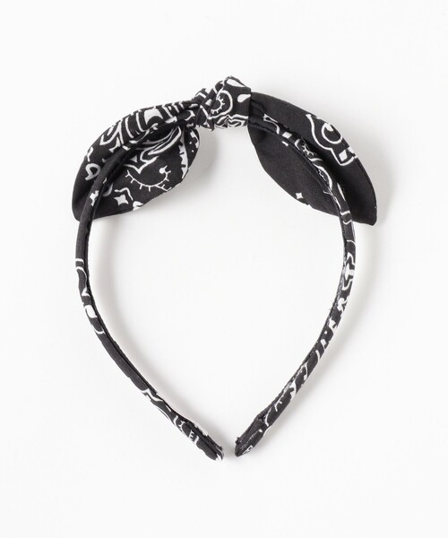 こども ビームス（コドモビームス）の「lusikka / バンダナ カチューシャ（カチューシャ・キッズ・ブラック/ライトブルー/イエロー/グリーン・ONE SIZE）」の5枚目の写真