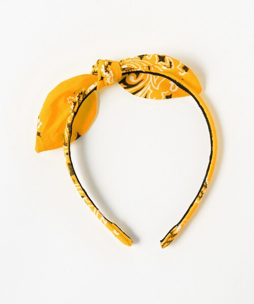 こども ビームス（コドモビームス）の「lusikka / バンダナ カチューシャ（カチューシャ・キッズ・ブラック/ライトブルー/イエロー/グリーン・ONE SIZE）」の6枚目の写真