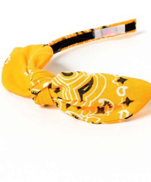 こども ビームス（コドモビームス）の「lusikka / バンダナ カチューシャ（カチューシャ・キッズ・ブラック/ライトブルー/イエロー/グリーン・ONE SIZE）」の7枚目の写真