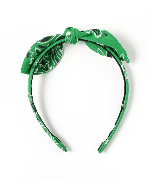 こども ビームス（コドモビームス）の「lusikka / バンダナ カチューシャ（カチューシャ・キッズ・ブラック/ライトブルー/イエロー/グリーン・ONE SIZE）」の8枚目の写真